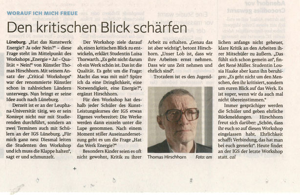HIRSCHHORN war an der IGS Lüneburg