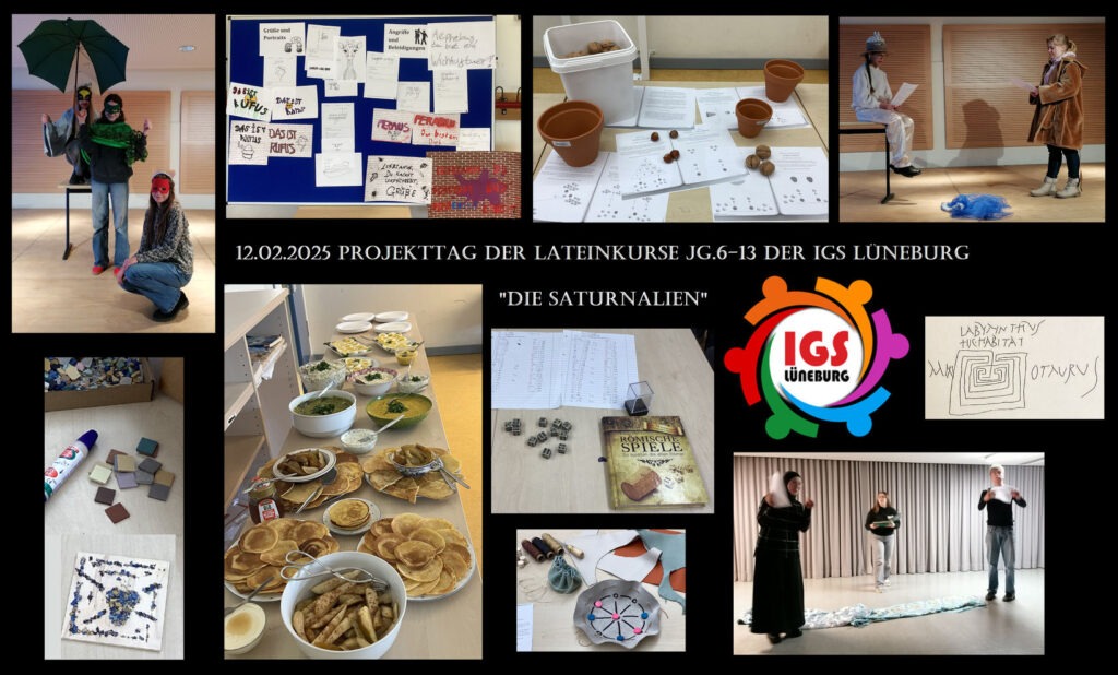 Die Saturnalien – Projekttag der Lateinkurse Jg.6-13 an der IGS Lüneburg (12.02.2025)