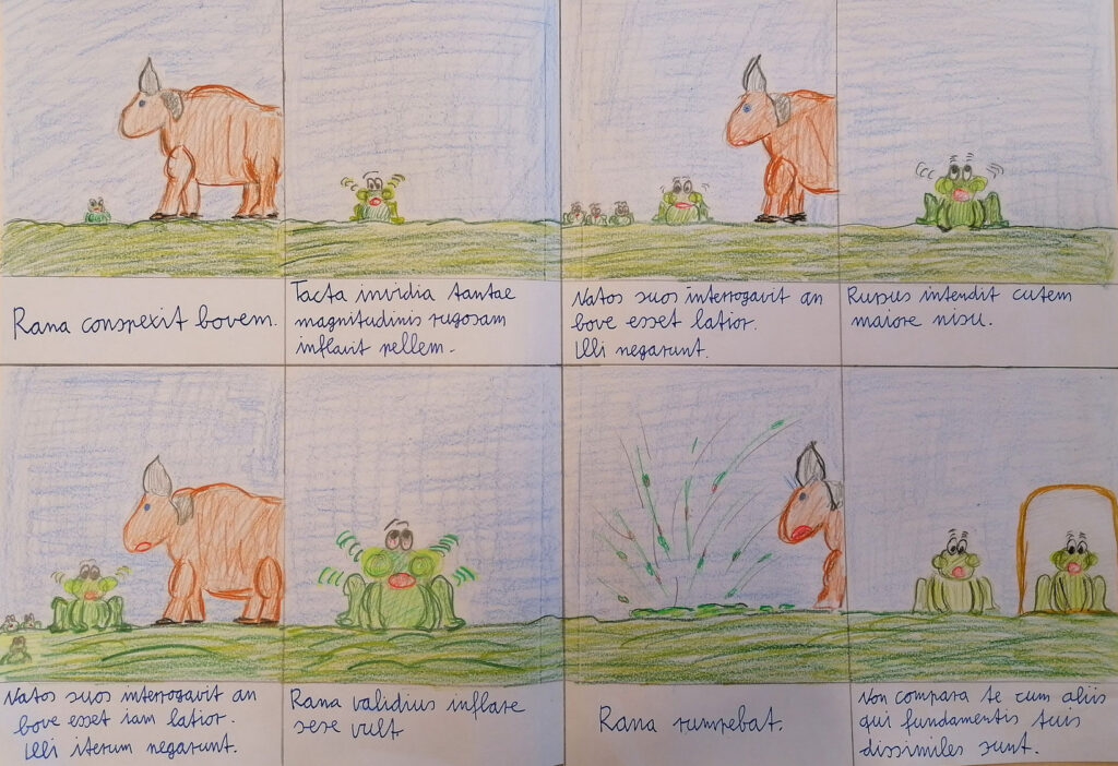 Phaedrus - Fabula 1,24: Rana rupta et Bos (15.02.2024, WPK Latein Jg.9)